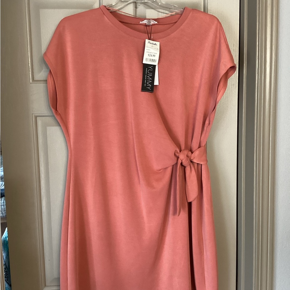 Rose Tie-Front Dress